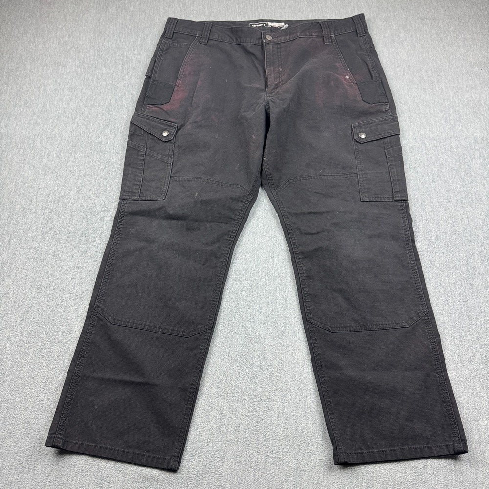 Carhartt Pants Mens 40X30 Relaxed Ripstop Double Knee Cargo Workwear 105461